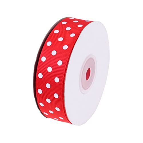 SOIMISS Rotes Band Breit Reißfestes Geschenkband für Partydeko und Verpackung Umweltfreundliches Punktmuster Band für Hochzeit und Festliche Dekorationen von SOIMISS