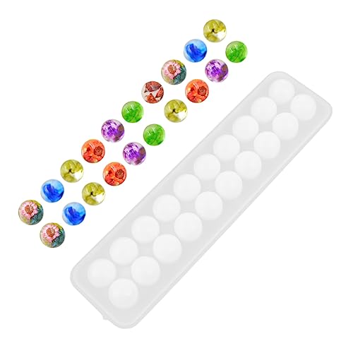 SOIMISS Runde Perlen Silikonform für DIY Schmuck Gießform für Anhänger und Ohrringe Hochwertiges Silikon Einfache Handhabung für Bastelprojekte von SOIMISS