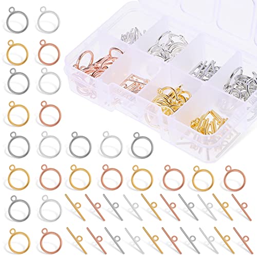 SOIMISS Runden Knebelverschlüssen T Steg Ringverschlüssen und Zubehör für Schmuckherstellung Langlebige DIY Accessoires Legiertem Material für Armbänder SOIMISS Runden Knebelverschlüssen T Steg Ringverschlüssen und Zubehör für Schmuckherstellung Langlebige DIY Accessoires Legiertem Material für Armbänder von SOIMISS