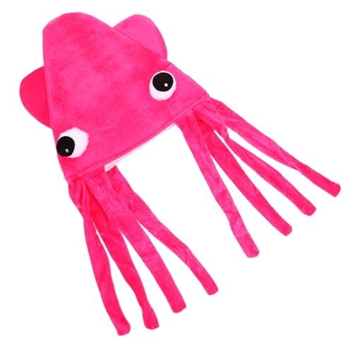 SOIMISS Samtiger Tintenfischhut Cartoon Squid Hat Lustige Festival Kopfbedeckung für Fasching Karneval Party Verkleidung Spaßaccessoire von SOIMISS