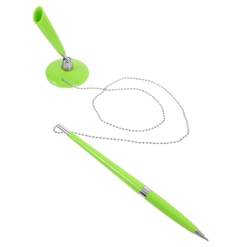 SOIMISS Schreibtisch Feststellbarer Kugelschreiber mit Kette Präzises Schreibgerät für Bank Büro und Hotel Komfortabler Griff Einfacher Tintenwechsel Robustes Design in Grün SOIMISS Schreibtisch Feststellbarer Kugelschreiber mit Kette Präzises Schreibgerät für Bank Büro und Hotel Komfortabler Griff Einfacher Tintenwechsel Robustes Design in Grün von SOIMISS