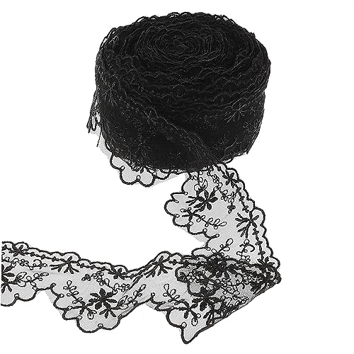 SOIMISS Schwarzes Strapazierfähiges Spitzenband Rolle Eleganter DIY Spitzenbesatz für Kleidung Kleider und Handarbeiten Flache Kanten für Vielseitige Dekoration SOIMISS Schwarzes Strapazierfähiges Spitzenband Rolle Eleganter DIY Spitzenbesatz für Kleidung Kleider und Handarbeiten Flache Kanten für Vielseitige Dekoration von SOIMISS