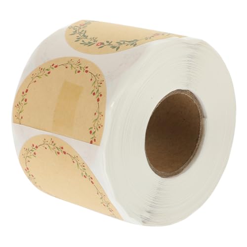 SOIMISS Selbstklebende Kraftpapier Aufkleber Rolle Dekorative Geschenkverpackung Etiketten Handbeschreibbar Vielseitig für Geschenkboxen Briefumschläge Backverpackungen Floral Gestaltet SOIMISS Selbstklebende Kraftpapier Aufkleber Rolle Dekorative Geschenkverpackung Etiketten Handbeschreibbar Vielseitig für Geschenkboxen Briefumschläge Backverpackungen Floral Gestaltet von SOIMISS