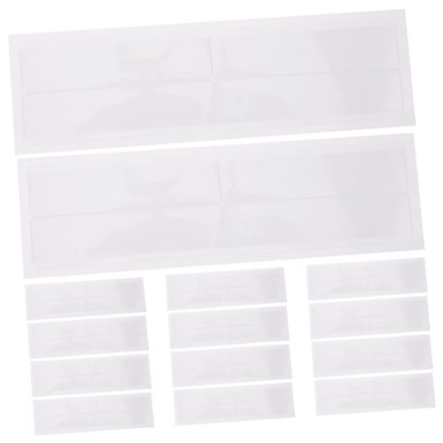 SOIMISS Selbstklebende Transparente Etikettenhalter PVC mit Weißen Einlegekarten für Geschäftsorganisation und Lagerkennzeichnung von SOIMISS