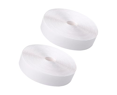 SOIMISS Selbstklebendes Klettband Weiß Doppelseitiges Flexibles Nylon Klettband für Kabelbefestigung Vielseitig Einsetzbar in Haushalt Büro und Industrie Einfach zu Schneiden Installieren von SOIMISS
