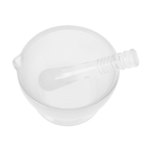 SOIMISS Set und Stößel Robuste Schale mit Rutschfestem Boden Ergonomischer Stößel Vielseitig für Küche und Labor Bruchfestes für Gewürze und Proben von SOIMISS