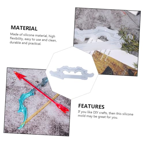 SOIMISS Silikonform Bow And Arrow Mold für DIY Basteln Umweltfreundliche Nahtlose Gießform Bruchfest Vielseitig für Schmuck Dekoration und Kreative Handwerksprojekte Geeignet von SOIMISS