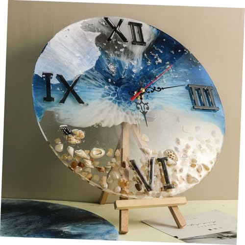 SOIMISS Silikonform für DIY Runde Wanduhr mit Römischen Ziffern Wiederverwendbar Langlebig Einfach zu Entformen Kompatibel mit Epoxidharz für Präzise und Stilvolle Uhrendesigns von SOIMISS