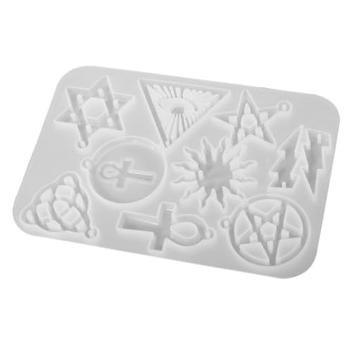 SOIMISS Silikonform für DIY Schmuckherstellung Pentagramm Anhängerform Flexibel Reißfest für Ohrringe Anhänger Handwerk Epoxidharz Gießform Kreatives Basteln Schmuckzubehör von SOIMISS