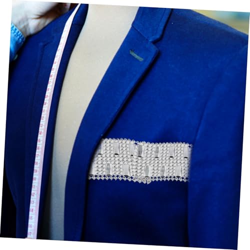 SOIMISS Strassband Rhinestone Dekorationsband Silber Strasssteine Bastelband zum Aufnähen Schneidbar für Kleidung Kostüme Autodekoration Langlebig und Funkelnd von SOIMISS