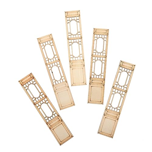 SOIMISS Stück Holztüren Und -fenster Miniaturen Handwerk Drinnen Bausatz Leer Schmücken Mini-dekoration Hölzern von SOIMISS