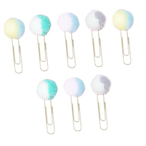 SOIMISS Teiliges Bunte Doppelfarbige Büroklammern mit Plüschbommel Große Scrapbook Clips für Notizbücher Kalender Lesezeichen Leicht Vielseitig für Schule Büro und Zufällige Farbe SOIMISS Teiliges Bunte Doppelfarbige Büroklammern mit Plüschbommel Große Scrapbook Clips für Notizbücher Kalender Lesezeichen Leicht Vielseitig für Schule Büro und Zufällige Farbe von SOIMISS