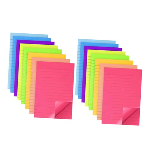 SOIMISS Teiliges Selbstklebende Notizzettel Farbige Abreißbare Memo Pads mit Starkem Haftkleber Dekorative Sticky Tabs für Büro Schule Zuhause Praktische und Portable Haftnotizen von SOIMISS