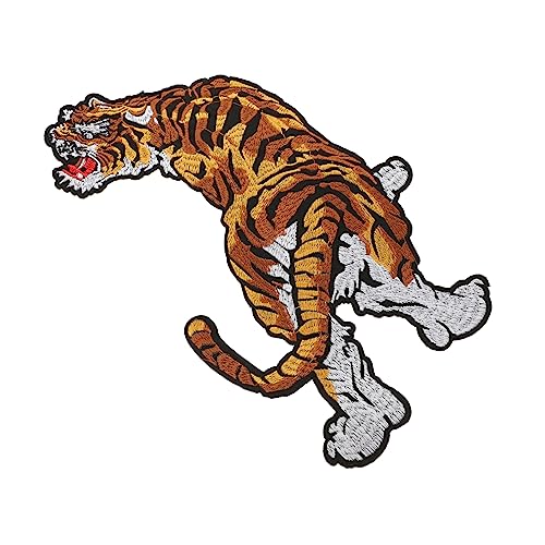 SOIMISS Tiger Stickerei Patch Aufnäher Tier Applikation zum Annähen für Kleidung Jacken Taschen DIY Dekorative Tierstoff Patches Langlebig und Detailreich SOIMISS Tiger Stickerei Patch Aufnäher Tier Applikation zum Annähen für Kleidung Jacken Taschen DIY Dekorative Tierstoff Patches Langlebig und Detailreich von SOIMISS