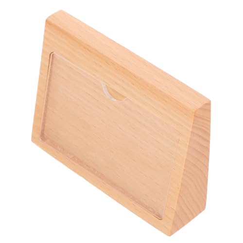 SOIMISS Tischaufsteller für Preisschilder aus Holz Preisetikettenhalter für Supermärkte Ausstellungen und Einzelhandel Installieren Wechseln von SOIMISS