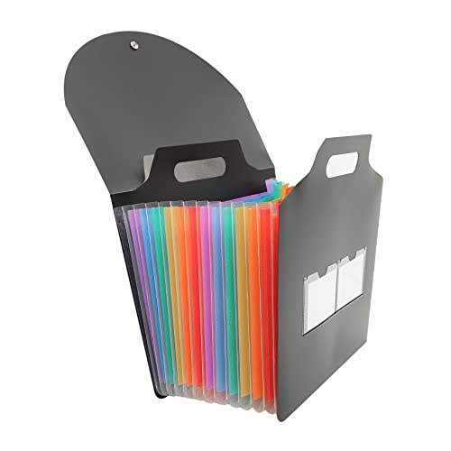 SOIMISS Tragbare Fächermappe mit Großer Kapazität Fächer Aktenordner für Büro und Zuhause zur Organisation von Dokumenten Visitenkarten und von SOIMISS