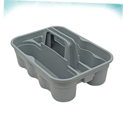 SOIMISS Tragbare Kunststoff aufbewahrungsbox mit Mehreren Fächern Praktischer Organizer mit Henkel für Haushalt und Outdoor Robuste Sortierbox für Reinigungs Werkzeugaufbewahrung von SOIMISS