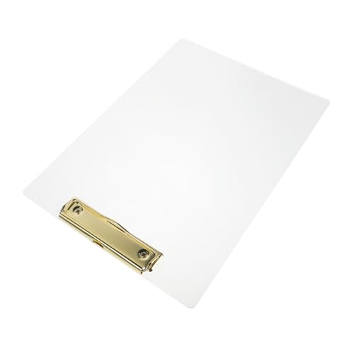 SOIMISS Tragbares Schreibbrett für Lehrer Transparentes Clipboard für Büro und Schule Langlebig und Verschleißfest für Notizen und Prüfungen von SOIMISS