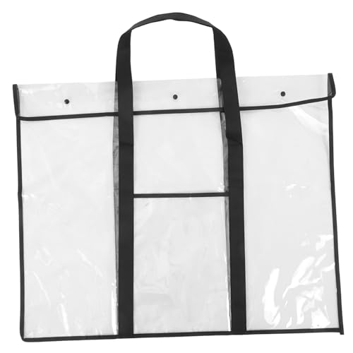 SOIMISS Transparente Aufbewahrungstasche Multifunktionale PVC Dokumenten Organizer Tasche für Malutensilien und Große Poster Tragbare Reißfeste Aufbewahrungslösung für Büro und Freizeit SOIMISS Transparente Aufbewahrungstasche Multifunktionale PVC Dokumenten Organizer Tasche für Malutensilien und Große Poster Tragbare Reißfeste Aufbewahrungslösung für Büro und Freizeit von SOIMISS