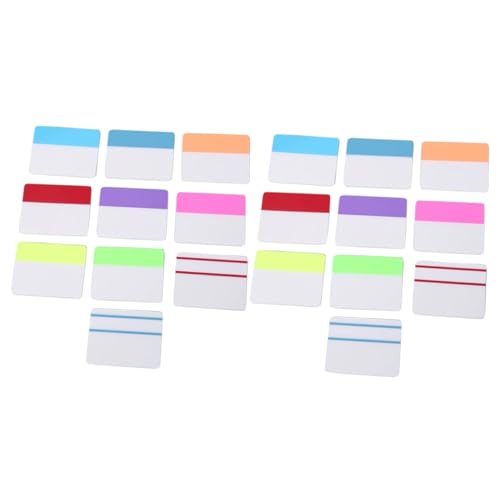 SOIMISS Transparente Bunte Page Tabs zum Markieren und Sortieren von Büchern Selbstklebende Wiederverwendbare Divider Tabs Weiche Leichte Haftstreifen für Einfaches Lesen und Notizen von SOIMISS