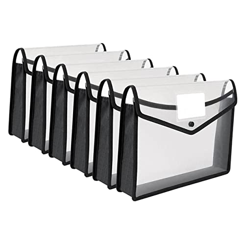 SOIMISS Transparente Dokumentenmappe aus Wasser und Kratzfest für Schule Büro Reiseunterlagen Vielseitig Einsetzbar mit Praktischem Design für Dokumente und Visitenkarten von SOIMISS