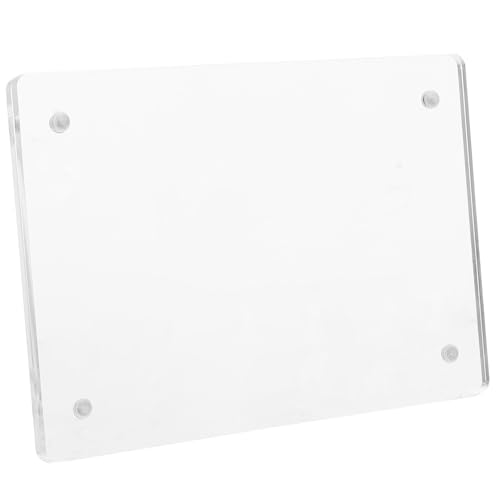 SOIMISS Transparenter Acryl Tischaufsteller mit Magnetdesign Freistehend Doppelseitig Nutzbar Preisschild Menühalter für Restaurants Cafés Geschäfte und Events von SOIMISS
