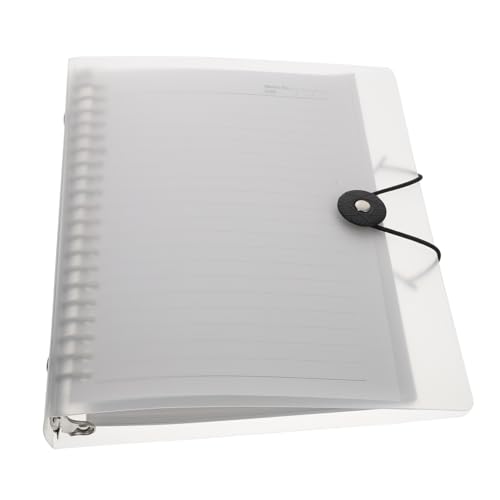 SOIMISS Transparenter Notizbuch mit Metallklammer Abnehmbar und Nachfüllbar Liniertes Multifunktions schreibheft für Schüler Tagebuch Büro und Schule Handlich und Vielseitig Einsetzbar SOIMISS Transparenter Notizbuch mit Metallklammer Abnehmbar und Nachfüllbar Liniertes Multifunktions schreibheft für Schüler Tagebuch Büro und Schule Handlich und Vielseitig Einsetzbar von SOIMISS