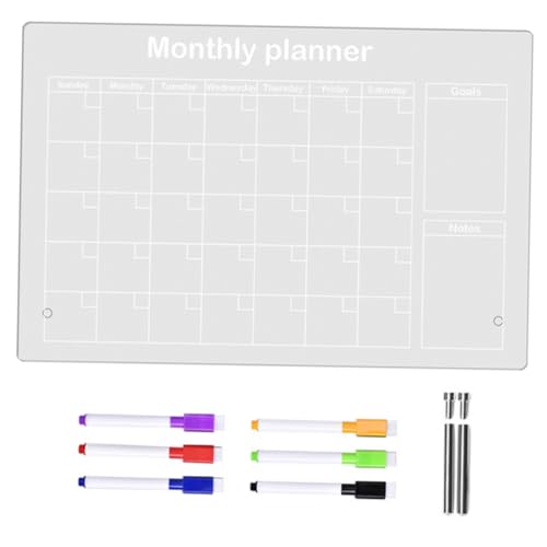 SOIMISS Transparentes Acryl memo board mit Werbenadeln und Whiteboard markern Abwischbar Stabiler Tisch notizblock für Zuhause und Büro Multifunktional für Nachrichten und Planung SOIMISS Transparentes Acryl memo board mit Werbenadeln und Whiteboard markern Abwischbar Stabiler Tisch notizblock für Zuhause und Büro Multifunktional für Nachrichten und Planung von SOIMISS