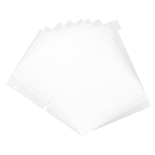 SOIMISS Trennblätter mit Laschen Frosted Divider für Ringordner Nachfüll Einlagen für Büro Schule und Zuhause Transparente Organizer Registerkarten Extra Aktenteiler Praktische SOIMISS Trennblätter mit Laschen Frosted Divider für Ringordner Nachfüll Einlagen für Büro Schule und Zuhause Transparente Organizer Registerkarten Extra Aktenteiler Praktische von SOIMISS