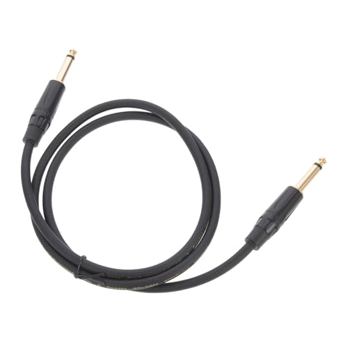 SOIMISS Trs Gitarrenkabel Schwarz Langlebiges Audio kabel Gitarre Mikrofon Hochfrequenzgeschirmt Biegefest Professionelle Stereoverbindung für Lautsprecher und Audioanlage von SOIMISS