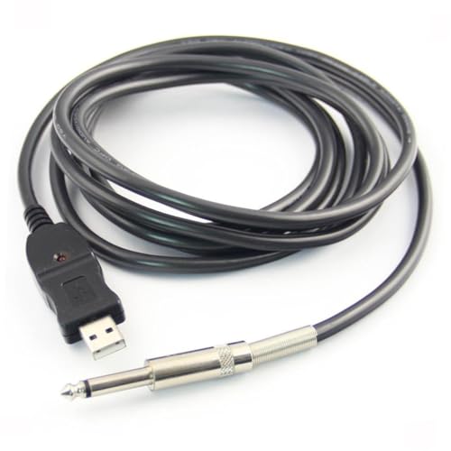 SOIMISS USB Gitarrenkabel mit Integriertem D Plug Play USB Adapter für PC Aufnahme Digitales Audio LED Anzeige Hochwertiges Geschirmtes Kabel für Gitarre und Bass SOIMISS USB Gitarrenkabel mit Integriertem D Plug Play USB Adapter für PC Aufnahme Digitales Audio LED Anzeige Hochwertiges Geschirmtes Kabel für Gitarre und Bass von SOIMISS