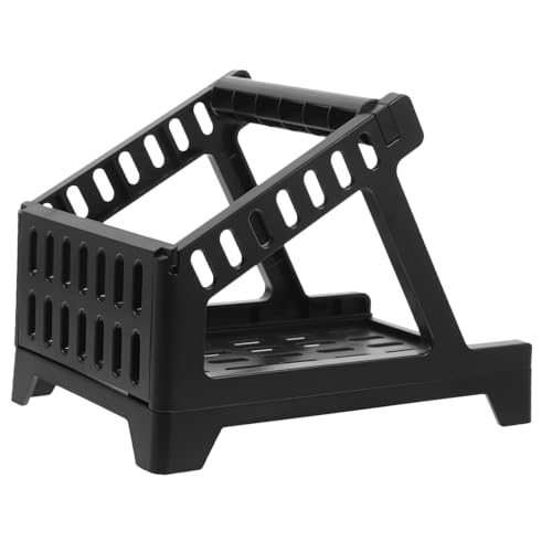 SOIMISS Versandetikettenhalter aus Stabilem Material Praktischer Rollenhalter für Thermoetiketten Rutschfester Desktop Ständer für Versand und Büro Modernes Design Schwarz von SOIMISS
