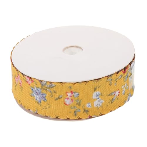 SOIMISS Vintage Blumenribbon mit Gewelltem Rand Farbenfrohes Breites Diy Floralschleifenband Ingwer Gelb Vielseitig für Haaraccessoires Kränze Bekleidung und Geschenkverpackungen im SOIMISS Vintage Blumenribbon mit Gewelltem Rand Farbenfrohes Breites Diy Floralschleifenband Ingwer Gelb Vielseitig für Haaraccessoires Kränze Bekleidung und Geschenkverpackungen im von SOIMISS