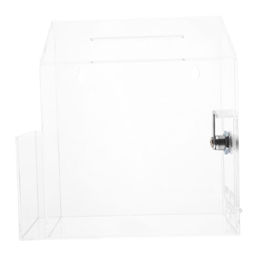 SOIMISS Wahlurne aus Acryl Spende Dose Spendenboxen für Geld Handelskarteninhaber Transparent von SOIMISS