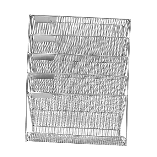 SOIMISS Wandmontierter Aktenordner aus Metallgewebe Fünfschichtiger Robuster Dokumentenhalter für Büro und Zuhause Optimal für und Organisierte Arbeitsumgebung SOIMISS Wandmontierter Aktenordner aus Metallgewebe Fünfschichtiger Robuster Dokumentenhalter für Büro und Zuhause Optimal für und Organisierte Arbeitsumgebung von SOIMISS