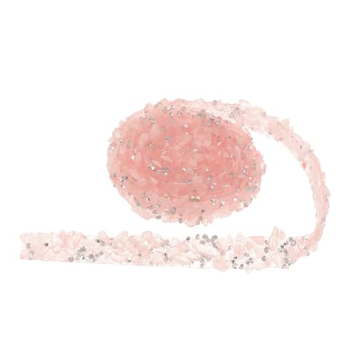 SOIMISS Wasserfester Strassgürtel Farbiger Gravel Ribbon Breit für Kostümzubehör Hitzebeständiger Selbstklebender Schmuckbesatz für Kleidung Gürtel und Festdekorationen von SOIMISS