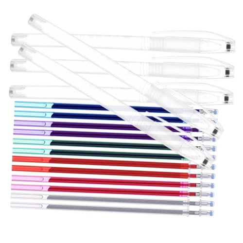 SOIMISS Wasserlösliche Nähmarker Bunte Stifte mit Tintenpatronen zum Nähen und Quilten Wasserverwaschbare Schreibmarker für Stoffe Auswaschbare Tinte Hinterlässt Keine Rückstände von SOIMISS