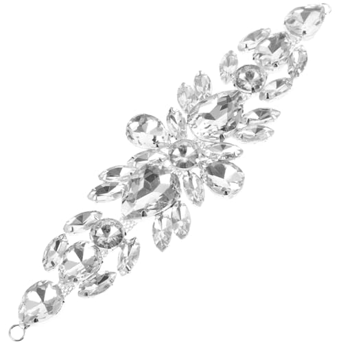 SOIMISS Wassertropfen Strass Applikation Hochzeit Kleid Gürtel Schuhe DIY Bekleidungsdekor Patch Vielseitig zum Aufnähen und Verzieren von Brautmode und Accessoires von SOIMISS