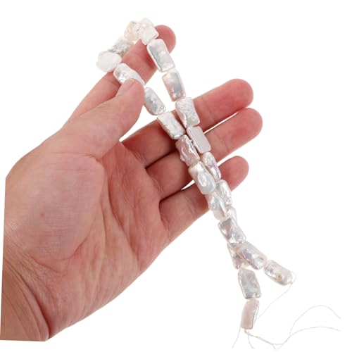 SOIMISS Weiße Kultivierte Barockperlen Strang Natürliche Süßwasserperlen Unregelmäßige Lose Perlen für Schmuckherstellung DIY Halsketten Armbänder Ohrringe SOIMISS Weiße Kultivierte Barockperlen Strang Natürliche Süßwasserperlen Unregelmäßige Lose Perlen für Schmuckherstellung DIY Halsketten Armbänder Ohrringe von SOIMISS