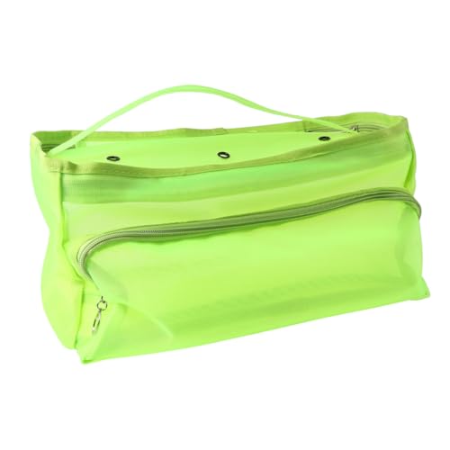 SOIMISS Wollaufbewahrungsnetz mit Belüftungslöchern Faltbare Mesh tasche Leichtes Strapazierfähiges Aufbewahrungssack für Tragbar für Zuhause und Unterwegs Hellgrün von SOIMISS