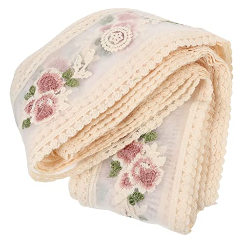 SOIMISS Yards Stickerei Spitzenband mit Blumenmuster Baumwollspitze zum Nähen DIY Bastelspitze für Kleidung Vorhänge Tischdecken Vielseitiges Zierband für Handarbeiten SOIMISS Yards Stickerei Spitzenband mit Blumenmuster Baumwollspitze zum Nähen DIY Bastelspitze für Kleidung Vorhänge Tischdecken Vielseitiges Zierband für Handarbeiten von SOIMISS