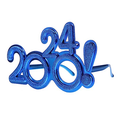 SOIMISS Zahlenbrille Partybrille Lustige Neue Jahr Feier Accessoire Blau Einzigartige Fotorequisite Für Silvester Geburtstag Fest Familie von SOIMISS