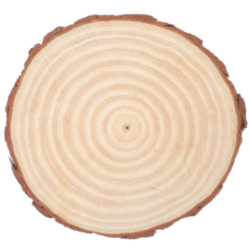 SOIMISS leerer Holzausschnitt holzuntersetzer holzdeko holzrohlinge holzbrettchen Holzplatte für Kinderhandwerk Scheiben ästhetisch Ausschnitte aus Holz runden hölzernes Herzstück von SOIMISS