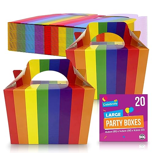 20 Stück Regenbogen Geburtstag Party Boxen für Kinder Party Essen | Karton Lunchboxen für Kinder Party Lebensmittel Boxen Party | Party Lebensmittel Boxen für Kinder Party Boxen | Party Lunchboxen 20 Stück Regenbogen Geburtstag Party Boxen für Kinder Party Essen | Karton Lunchboxen für Kinder Party Lebensmittel Boxen Party | Party Lebensmittel Boxen für Kinder Party Boxen | Party Lunchboxen von SOL