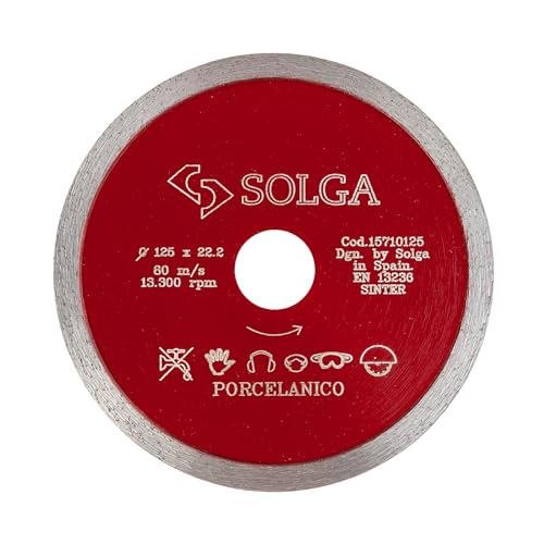 SOLGA DIAMANT 125mm Diamanttrennscheibe für Fliesen, Feinsteinzeug, Naturstein – hocheffiziente Trennscheibe, kompatibel mit Winkelschleifer SOLGA DIAMANT 125mm Diamanttrennscheibe für Fliesen, Feinsteinzeug, Naturstein – hocheffiziente Trennscheibe, kompatibel mit Winkelschleifer von SOLGA
