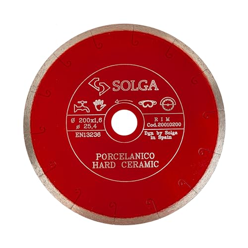 SOLGA DIAMANT Trennscheibe 200mm für Fliesen & Stein – Hochwertige Diamant Trennscheibe für Feinsteinzeug, Keramik, Porzellan, Granit – Kompatibel mit Winkelschleifern – 10mm Segmenthöhe SOLGA DIAMANT Trennscheibe 200mm für Fliesen & Stein – Hochwertige Diamant Trennscheibe für Feinsteinzeug, Keramik, Porzellan, Granit – Kompatibel mit Winkelschleifern – 10mm Segmenthöhe von SOLGA