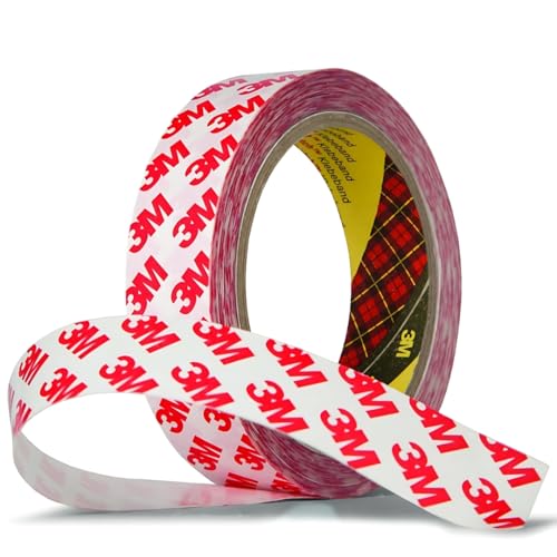 3M doppelseitiges Klebeband GPT-020 Transparent EXTRA STARK Universal Polyester Träger Temperaturbeständig Soforthaftend Multifunktional Montageband (9mmx10 meter) von SOLNIT