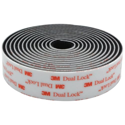 Dual Lock-Klebeband, dünn, extra starke Klebepads, Hochleistungsband, wasserdicht, entfernbar, wiederverschließbare Befestigungselemente, Montageband aus 3 M SJ3550 (1 Meter) von SOLNIT