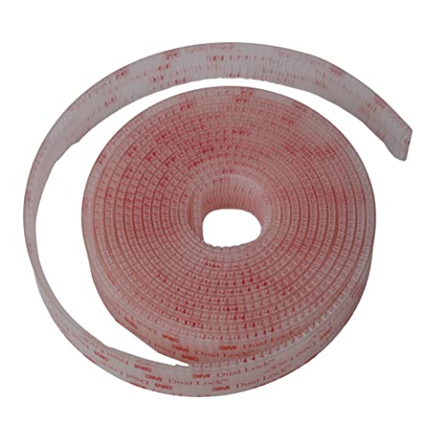 Dual Lock-Klebeband, dünn, extra starke Klebepads, Hochleistungsband, wasserdicht, entfernbar, wiederverschließbare Befestigungselemente, Montageband aus 3 M SJ3560 (25,4mm x 2 meter) von SOLNIT