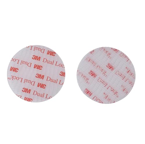 Dual Lock-Klebeband, dünn, extra starke Klebepads, Hochleistungsband, wasserdicht, entfernbar, wiederverschließbare Befestigungselemente, Montageband aus 3 M SJ3560 (8 Stück 49mm diameter) von SOLNIT